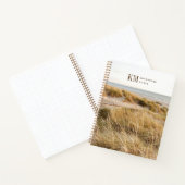 Moderne Strand-Abenteuer-Monogramm Notizblock (Innenseite)