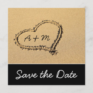 Moderne Strand-Save the Date Karten