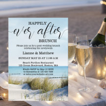 Moderne Strand- und Dünen-Hochzeitsbrunch