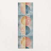 Moderne Strandfarben mit Abstrakter Monogramm Yogamatte (Vorderseite)