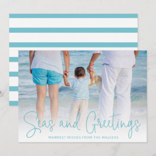 Moderne Strandfoto Elegantes Weihnachten