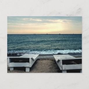 Moderne Strandlandschaft Natur Postkarte