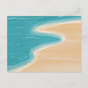 Moderne Strandlandschaft Natur Postkarte