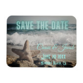 Moderne Strandlandschaft Save the Date Magnet (Horizontal)