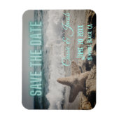 Moderne Strandlandschaft Save the Date Magnet (Vertikal)