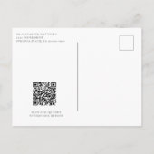 Moderne Strandschrift für den tropischen Ozean Sav Ankündigungspostkarte (Rückseite)