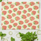 Moderne Strawberries Muster Geschirrtuch (Gefaltet)