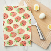 Moderne Strawberries Muster Geschirrtuch (Viertel Falte)