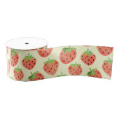 Moderne Strawberries Muster Ripsband (Spule)