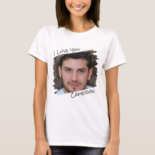 Moderne Street Art Add Foto I Liebe You Girlfriend T-Shirt