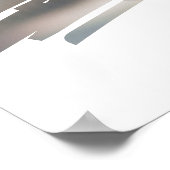 Moderne Street Art Add Your Foto BBF Best Friends Poster (Ecke)