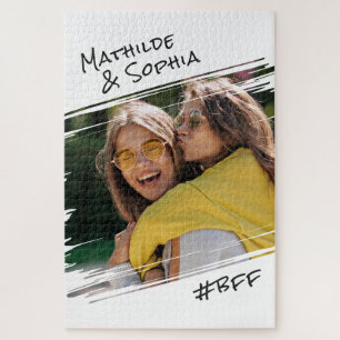 Moderne Street Art Add Your Foto BBF Best Friends Puzzle
