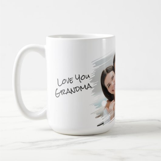 Moderne Street Art Add Your Foto Liebe You Oma Kaffeetasse (Links)