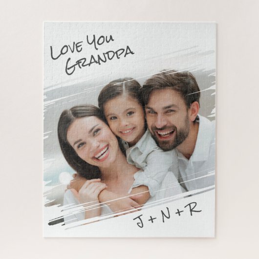 Moderne Street Art Add Your Foto Liebe You Opa Puzzle (Vertikal)