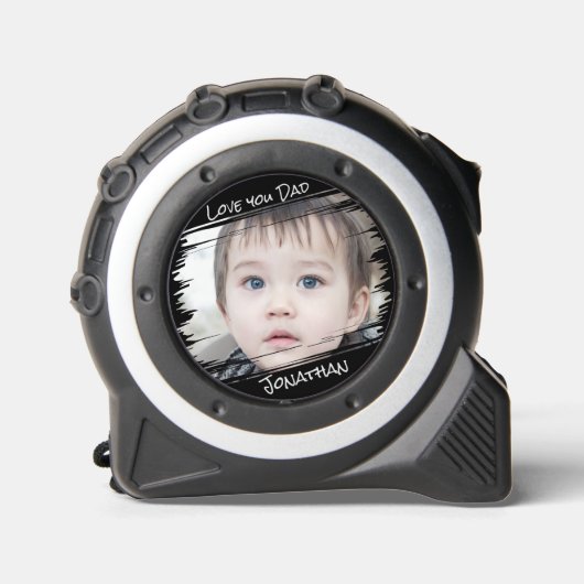 Moderne Street Art Add Your Foto Liebe You Vater G Maßband (Vorderseite)