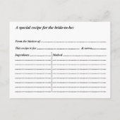 Moderne Streichelleuchten im Chalkboard-Brautparty Einladungspostkarte (Rückseite)