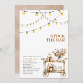 Moderne Streichlichtbeleuchtung beleuchtet die Dus Einladung (Vorne/Hinten)