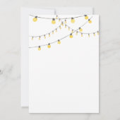 Moderne Streichlichter halten an der Bar Minimalis Einladung (Rückseite)