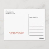 Moderne Streichlichter, Red & Gold Hochzeit Vielen Postkarte (Rückseite)