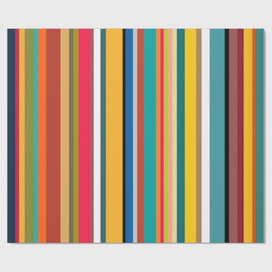 Moderne Streifen aus dem Mittelalter Geschenkpapier (Flach)