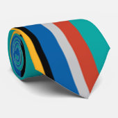 Moderne Streifen aus dem Mittelalter Krawatte (Gerollt)