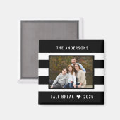 Moderne Streifen - Benutzerdefiniertes Foto-Magnet Magnet (Vorderseite/Rückseite)