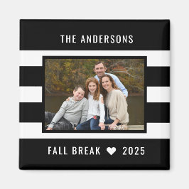 Moderne Streifen - Benutzerdefiniertes Foto-Magnet Magnet