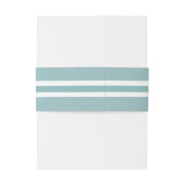 Moderne Streifen diskret blumenblau Einladungsbanderole (Rückseitenbeispiel)