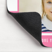 Moderne Streifen EDITABLE COLOR Foto Mouse Pad Mousepad (Ecke)