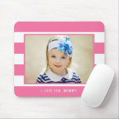 Moderne Streifen EDITABLE COLOR Foto Mouse Pad Mousepad (Mit Mouse)