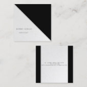 Moderne Streifen, einfach Quadratische Visitenkarte (Vorne/Hinten)