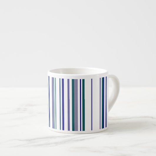 Moderne Streifen Espressotasse (Vorderseite Rechts)