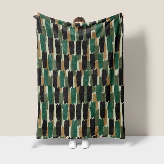Moderne Streifen Fleecedecke