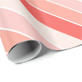Moderne Streifen gekachelt rosa Tischdecke Geschenkpapier (Rolleneckpunkt)