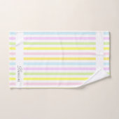 Moderne Streifen in den Farben der Pastellfarben v Badhandtuch Set (Handtuch)