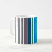 Moderne Streifen Kaffeetasse (Vorderseite Links)