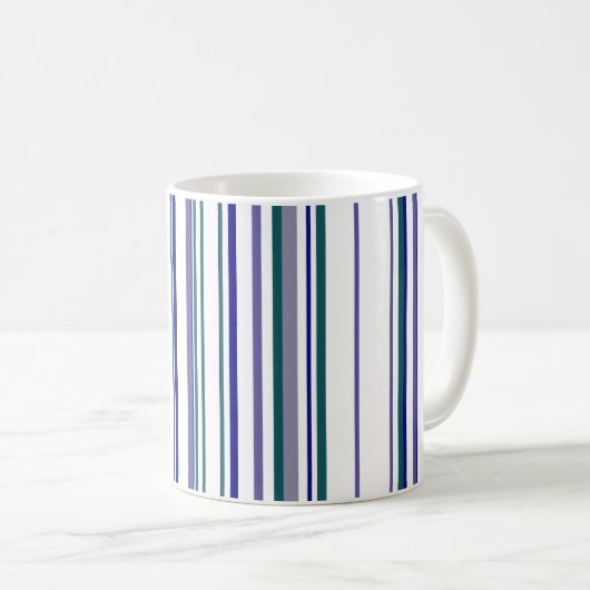 Moderne Streifen Kaffeetasse (VorderseiteRechts)