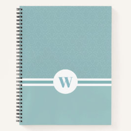 Moderne Streifen mit einfacher Blume Notizblock