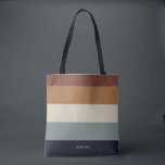 Moderne Streifen mit Monogram Earthy Tasche<br><div class="desc">Farbenfrohe trendige gestreifte Muster - mit harmonischen Farben in erdigen Farben. Personalisieren Sie Ihre Daten mit Ihrem Namen oder Monogramm. Wenn Sie es in verschiedenen Farben benötigen,  klicken Sie bitte auf den Kontaktknopf unter der Produktbeschreibung,  ich helfe Ihnen gerne.</div>