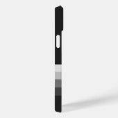 Moderne Streifen Monogram iPhone 14 Fall Case-Mate iPhone Hülle (Rückseite / Rechts)