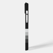 Moderne Streifen Monogram iPhone 14 Fall Case-Mate iPhone Hülle (Rückseite / Links)