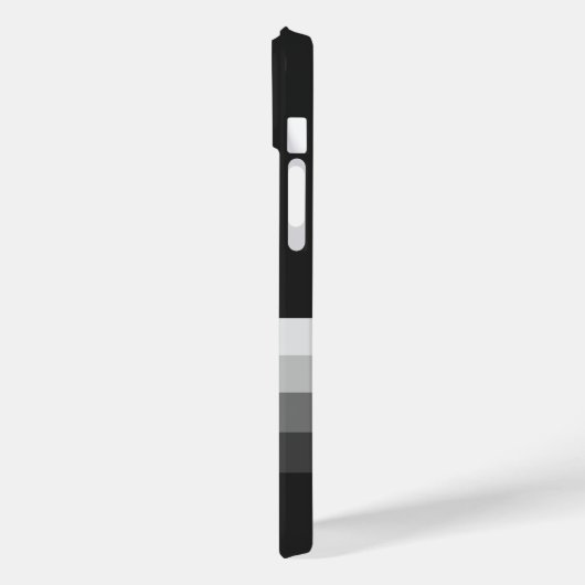 Moderne Streifen Monogram iPhone 14 Fall Case-Mate iPhone Hülle (Rückseite / Links)