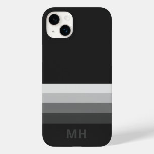 Moderne Streifen-Monogramm-iPhone-14-Hülle Case-Mate iPhone 14 Plus Hülle