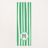 Moderne Streifen Muster mit Monogramm Yogamatte (Vorderseite)