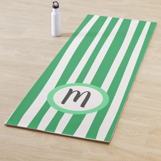 Moderne Streifen Muster mit Monogramm Yogamatte (Beispiel)