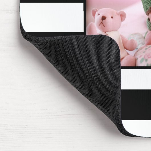 Moderne Streifen Personalisieren Sie individuelles Mousepad (Ecke)