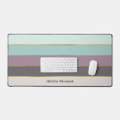 Moderne Streifen Personalisiert Schreibtischunterlage (Tastatur & Maus)