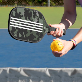 Moderne Streifen Pickleballer Camouflage Pickleball Schläger
