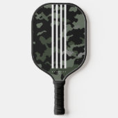 Moderne Streifen Pickleballer Camouflage Pickleball Schläger (Vorderseite)