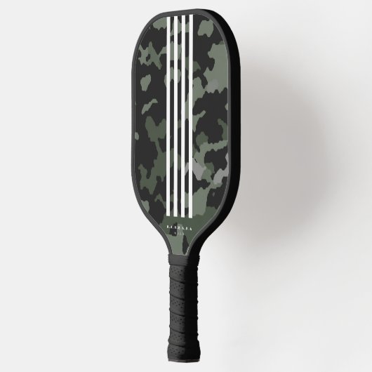 Moderne Streifen Pickleballer Camouflage Pickleball Schläger (Links)